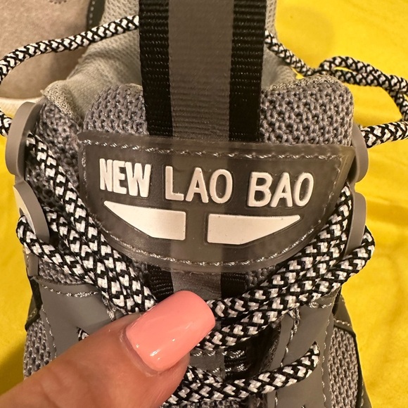 Women’s Chunky Dad Sneakers Grey Mesh Suede Fashion Trainers UK 39 US 8 - Picture 3 of 8